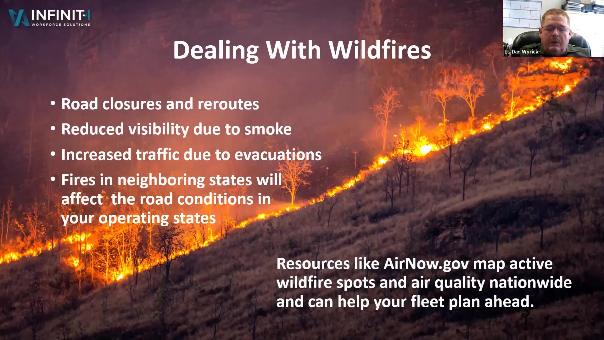 Fleet Preparedness for Adverse Weather Conditions Wildfires