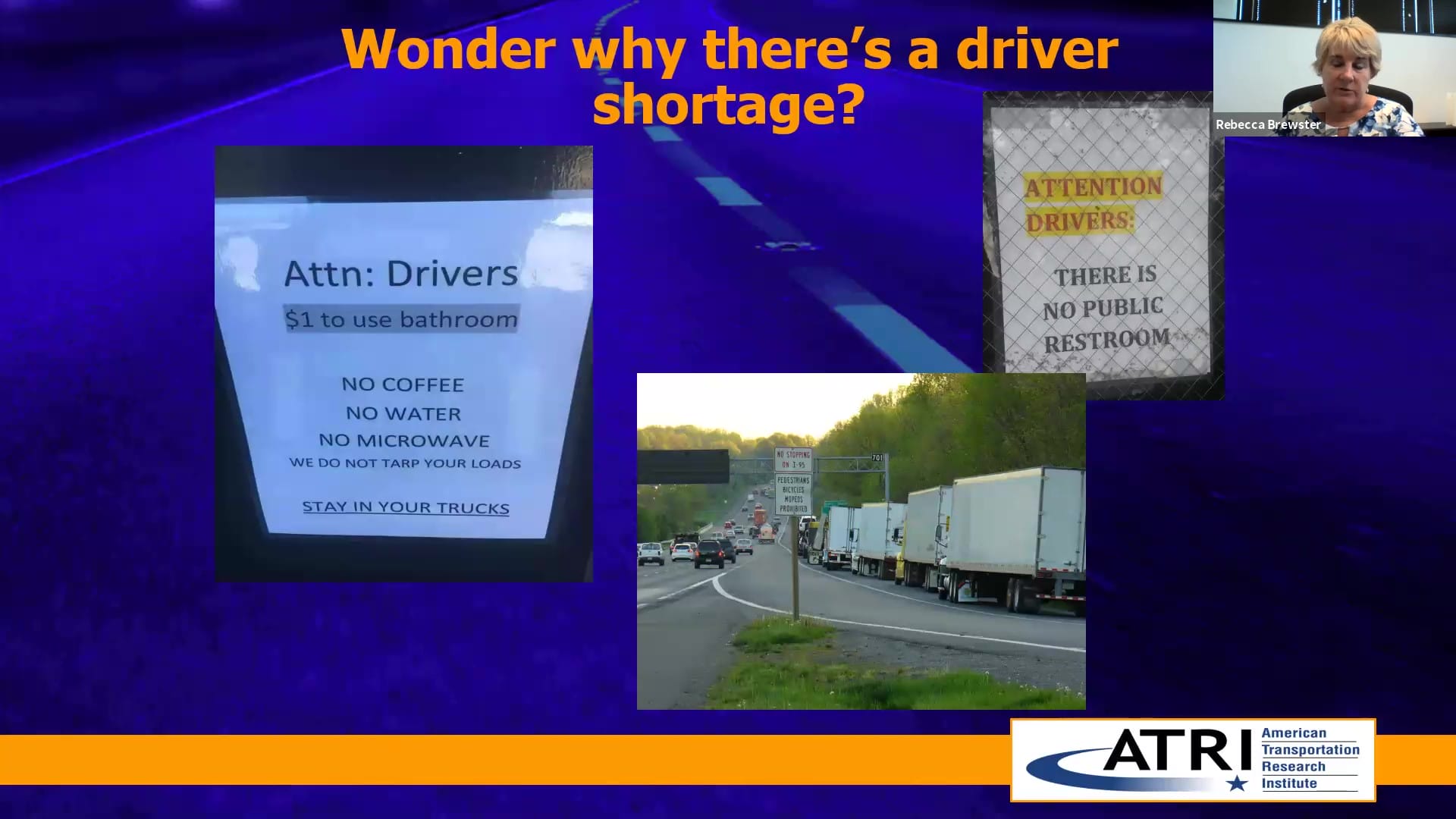 Trucking Industry Concerns 2020 from ATRI Parking Driver Shortage