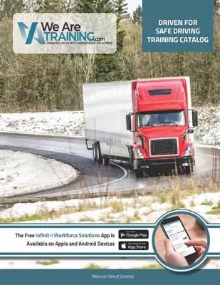 The commercial fleets catalog covers important accident prevention topics