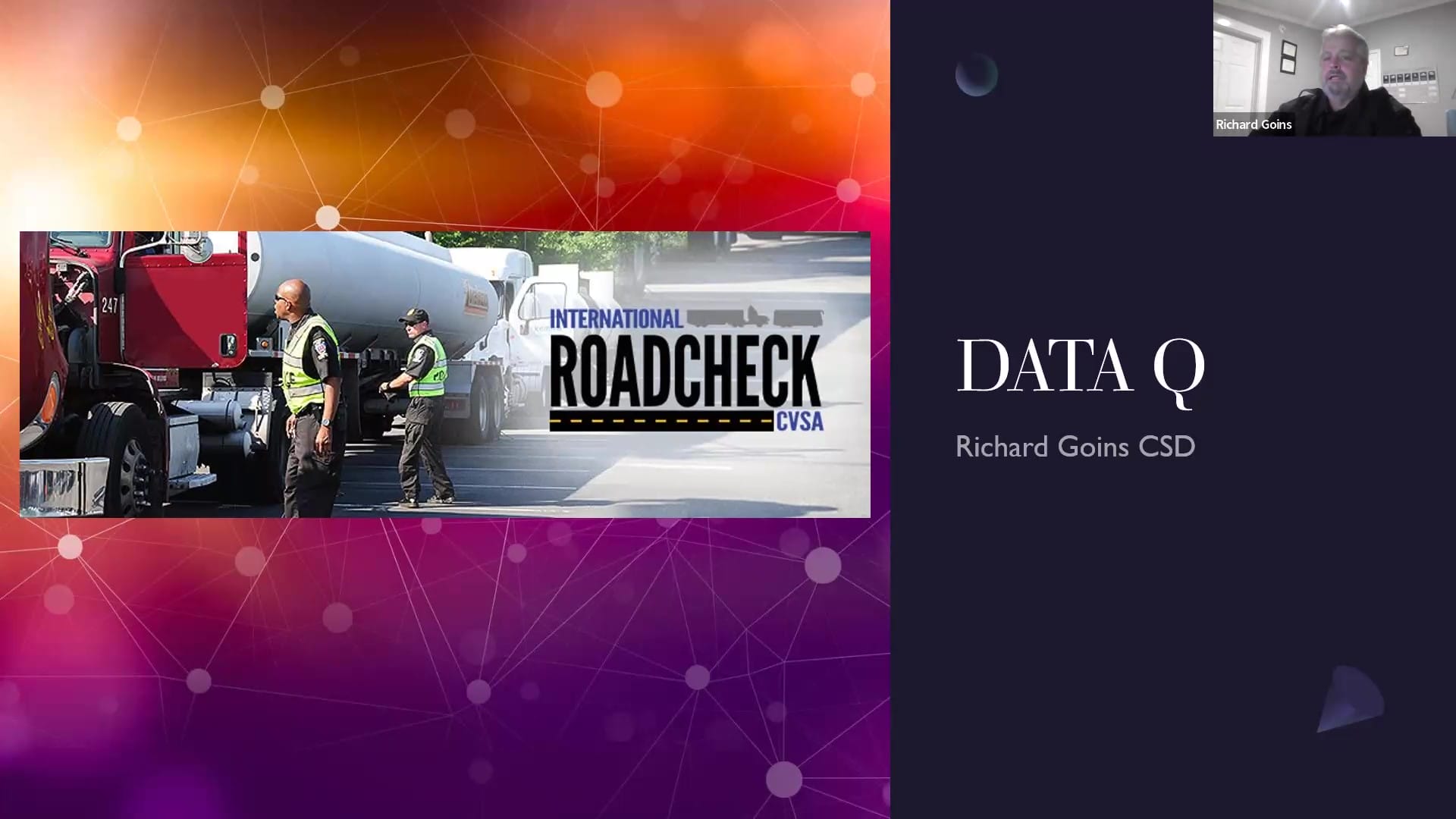 International Roadcheck CVSA DataQs Richard Goins CSD