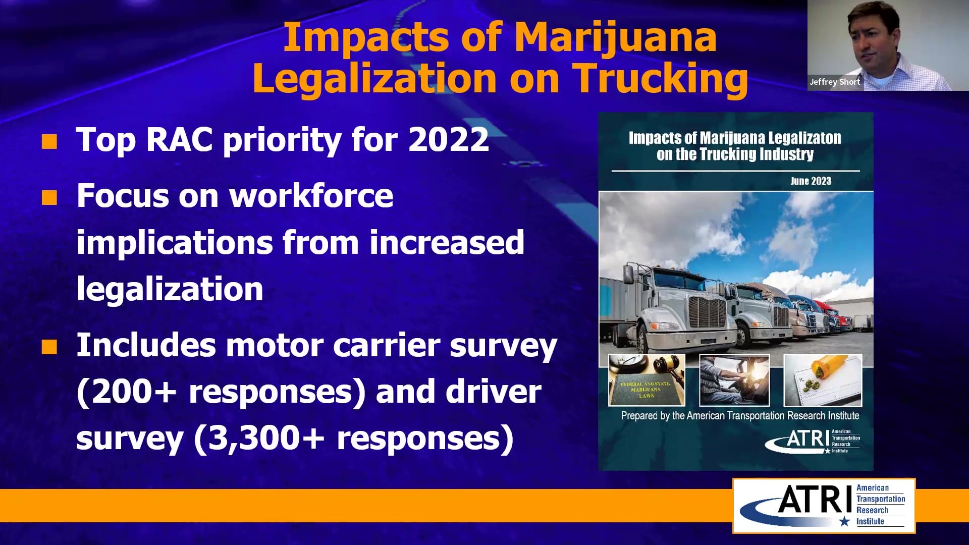 Impacts of Marijuana Legalization on Trucking