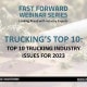 ATRI Top 10 Trucking Industry Issues