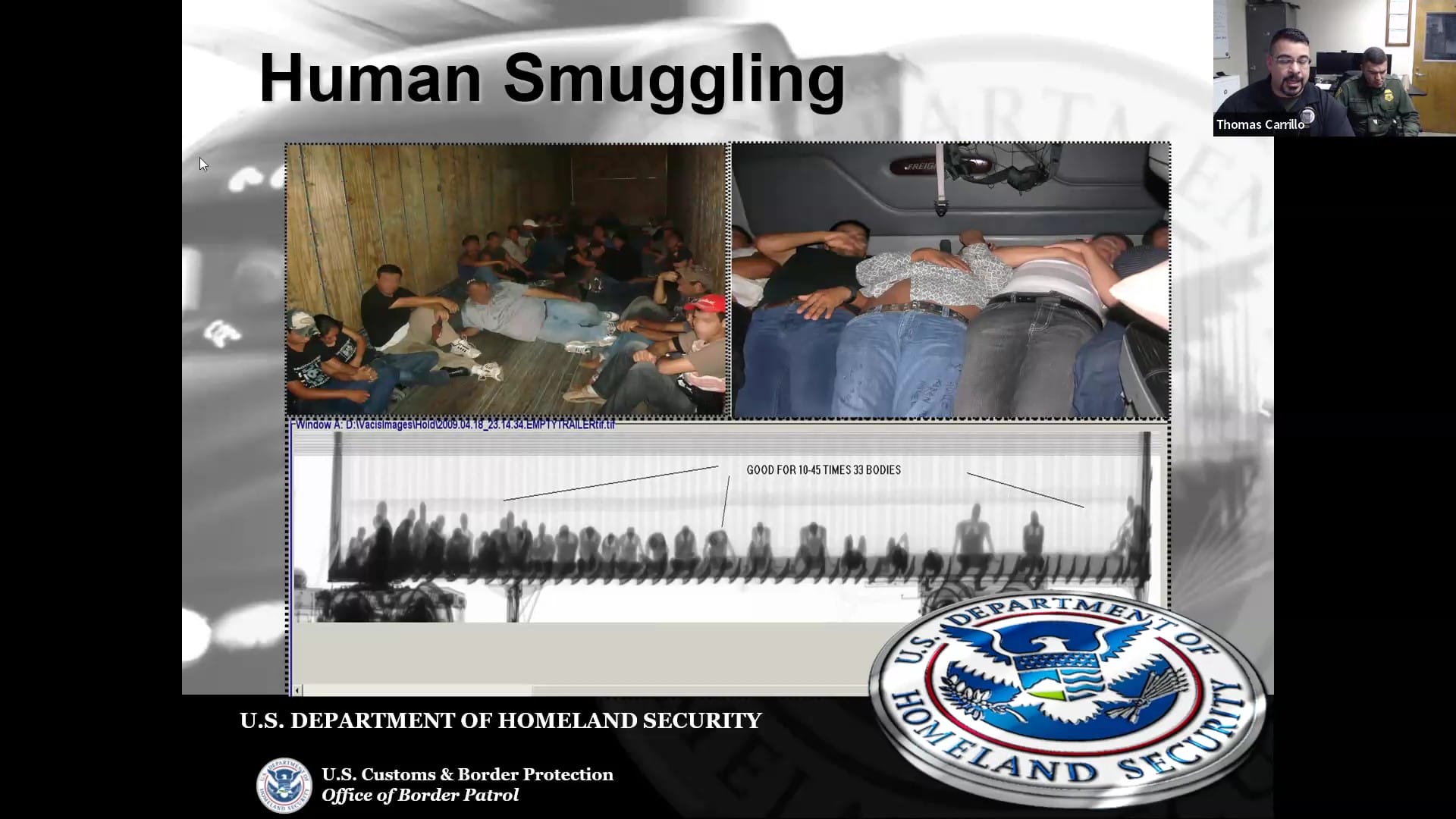 US Border Patrol to Truck Drivers Human Smuggling