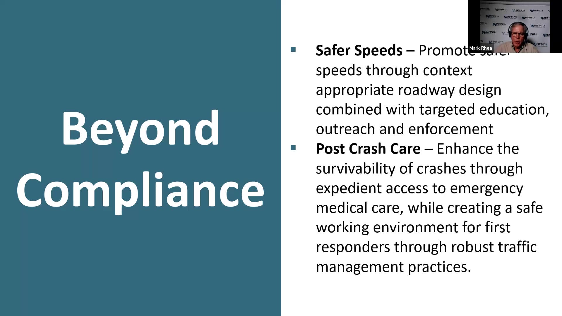 Beyond Compliance Safer Speeds Post Crash Care