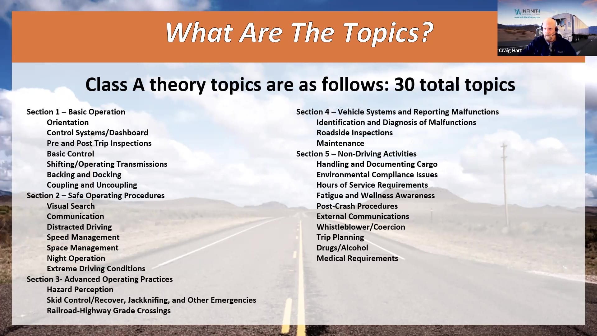 ELD Training for Trucking ELDT Training Class A Theory