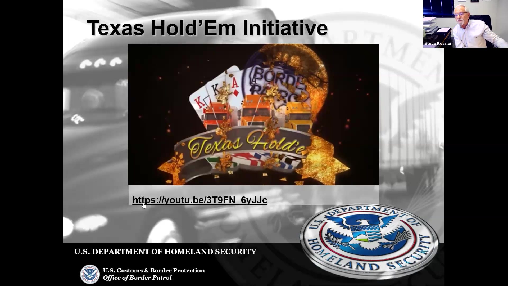 US Border Patrol Webinar Texas Hold'Em Initiative