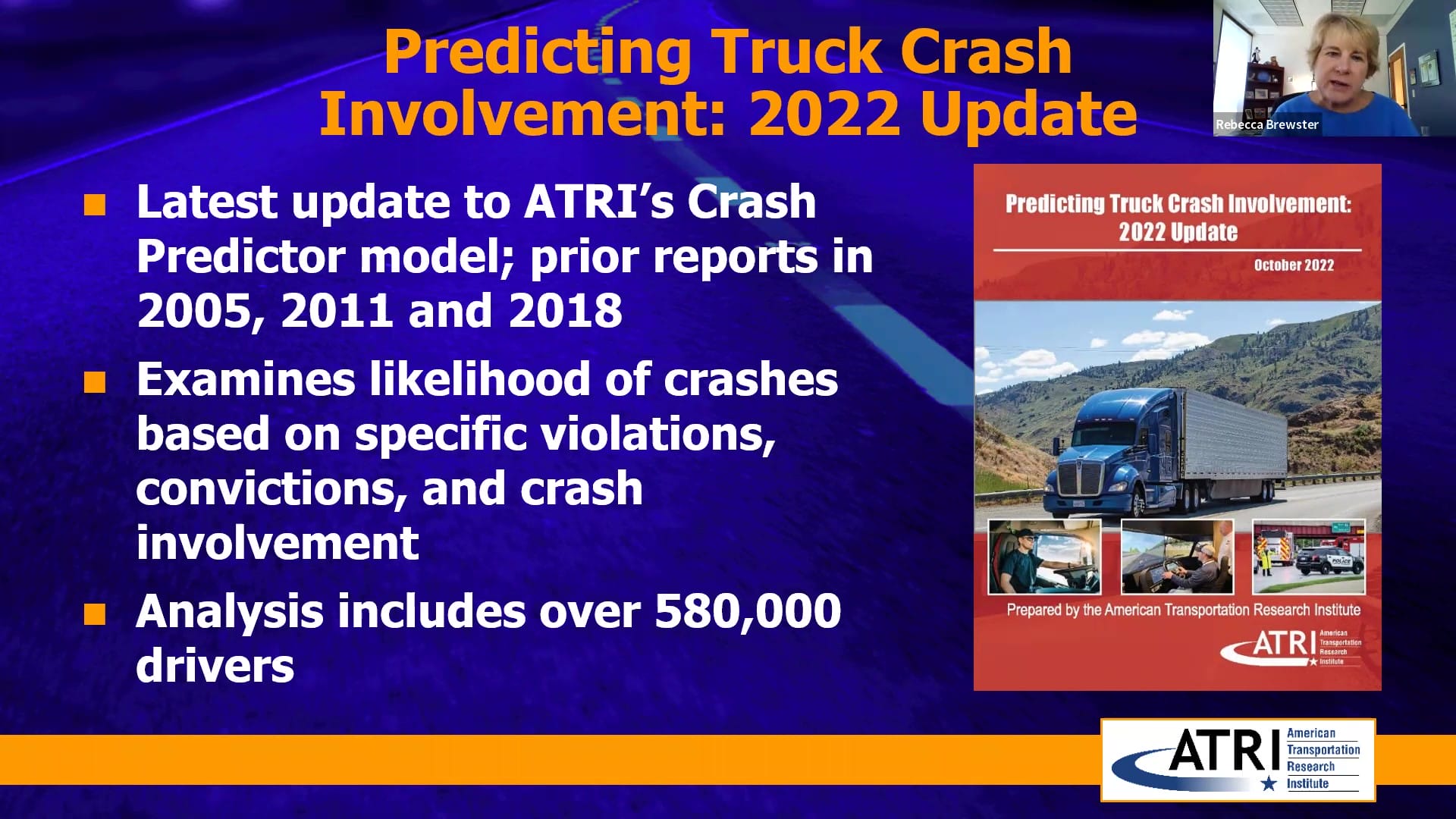 Predicting Trucking Crash Involvement