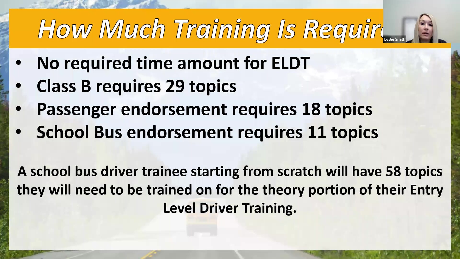 How Much ELDT Training is Required