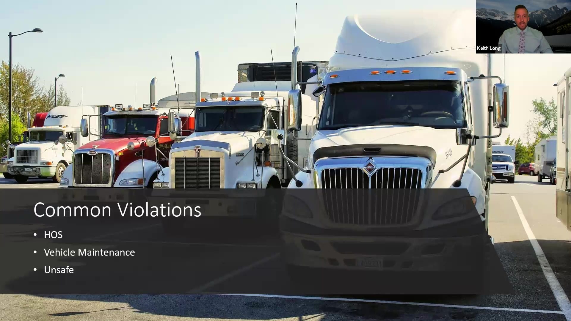 Roadside Inspections Trucking Common Violations