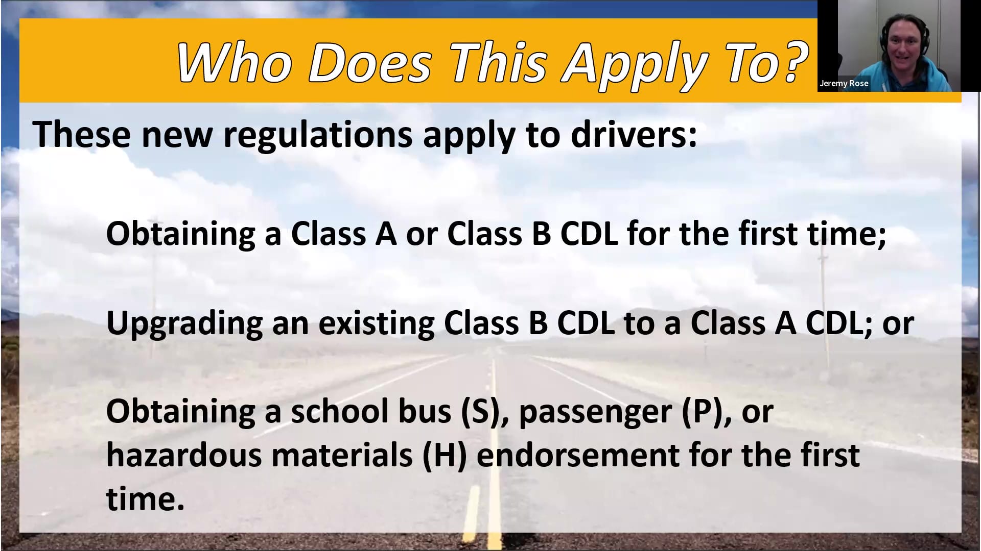 Entry Level Driver Training for Student Transportation ELD Training Regulations