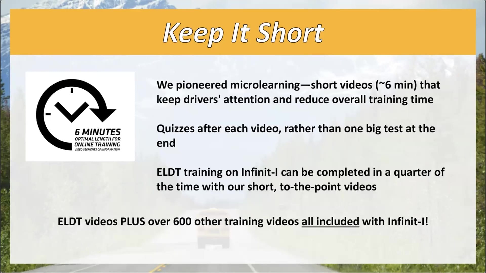 FMCSA ELDT Short Microlearning Training