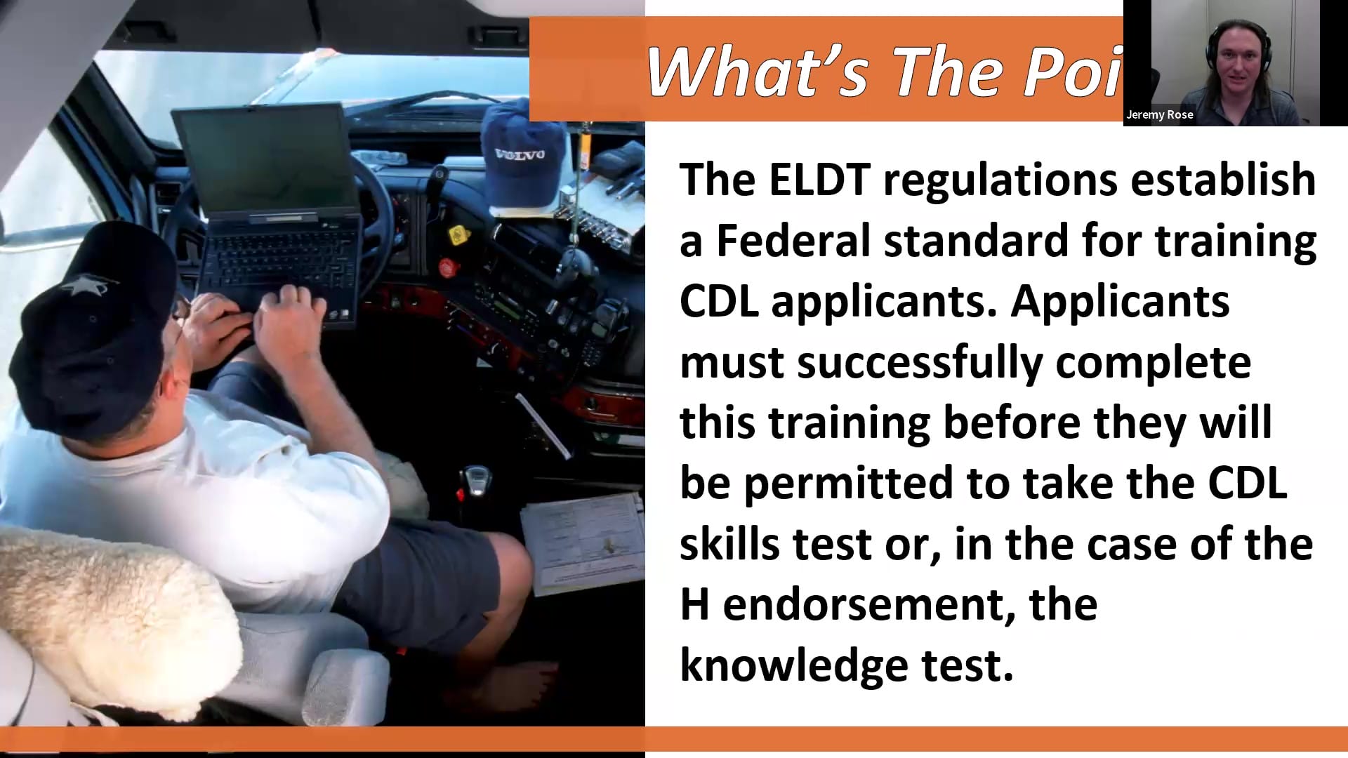 ELD Training for Trucking ELDT Federal Standards