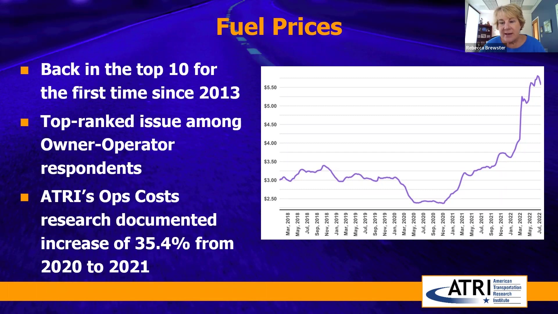 Top 10 Trucking Industry Concerns ATRI Fuel Prices