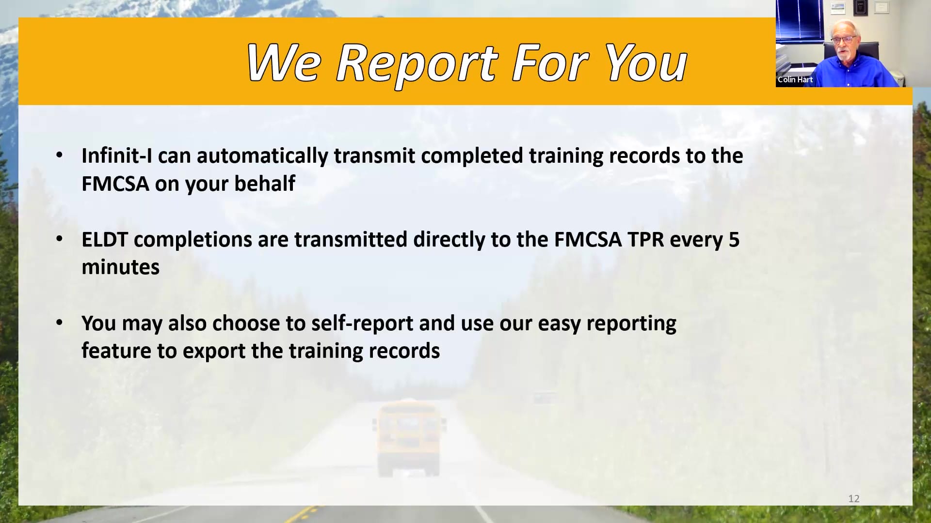 ELDT Training FMCSA Auto Reporting