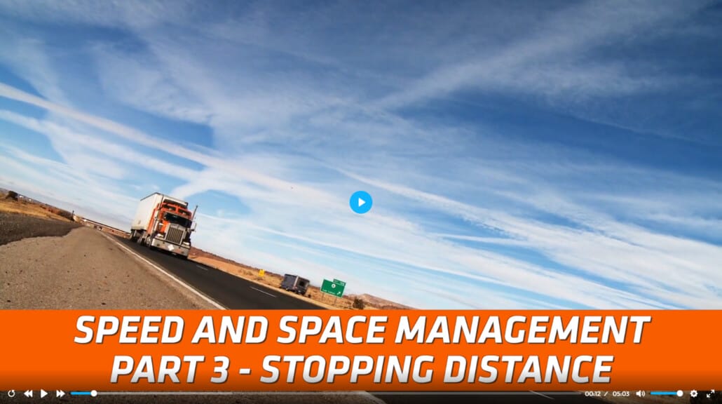 Speed and Space Management Part 3 - Stopping Distance