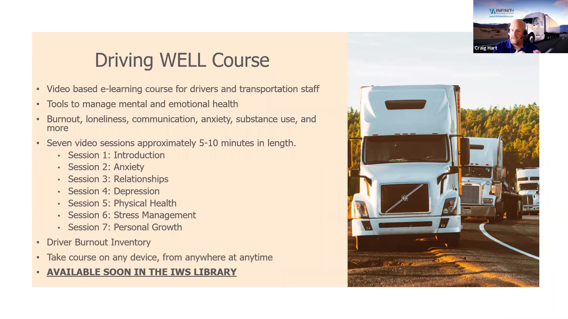 Mental Health Behind the Wheel Driving WELL Course