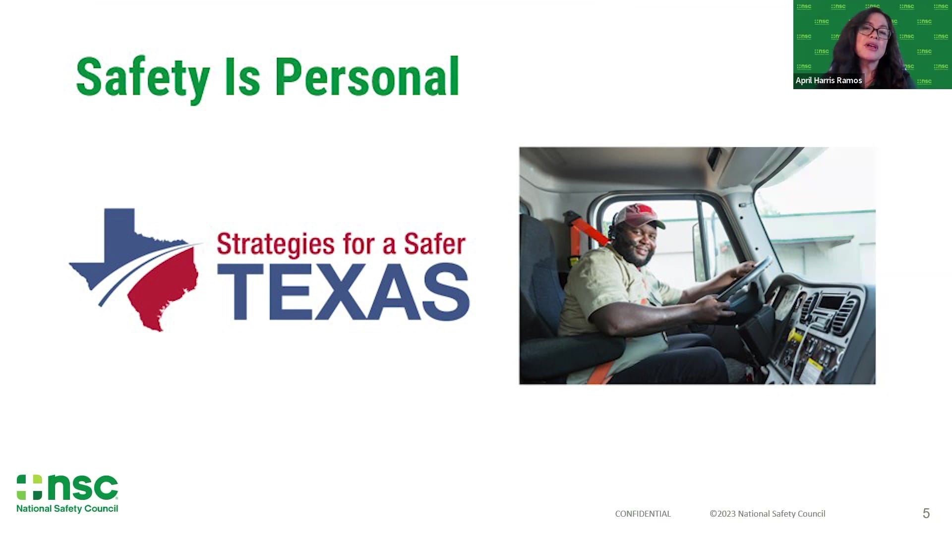 National Safety Council Presentation Safety Culture Fleet Safety is Personal
