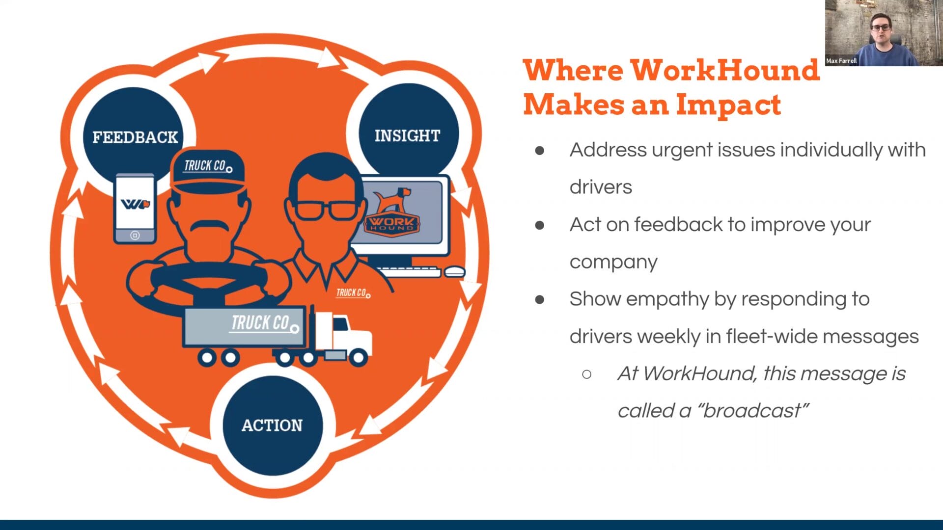 Driver Feedback to Improve Retention How WorkHound Impact