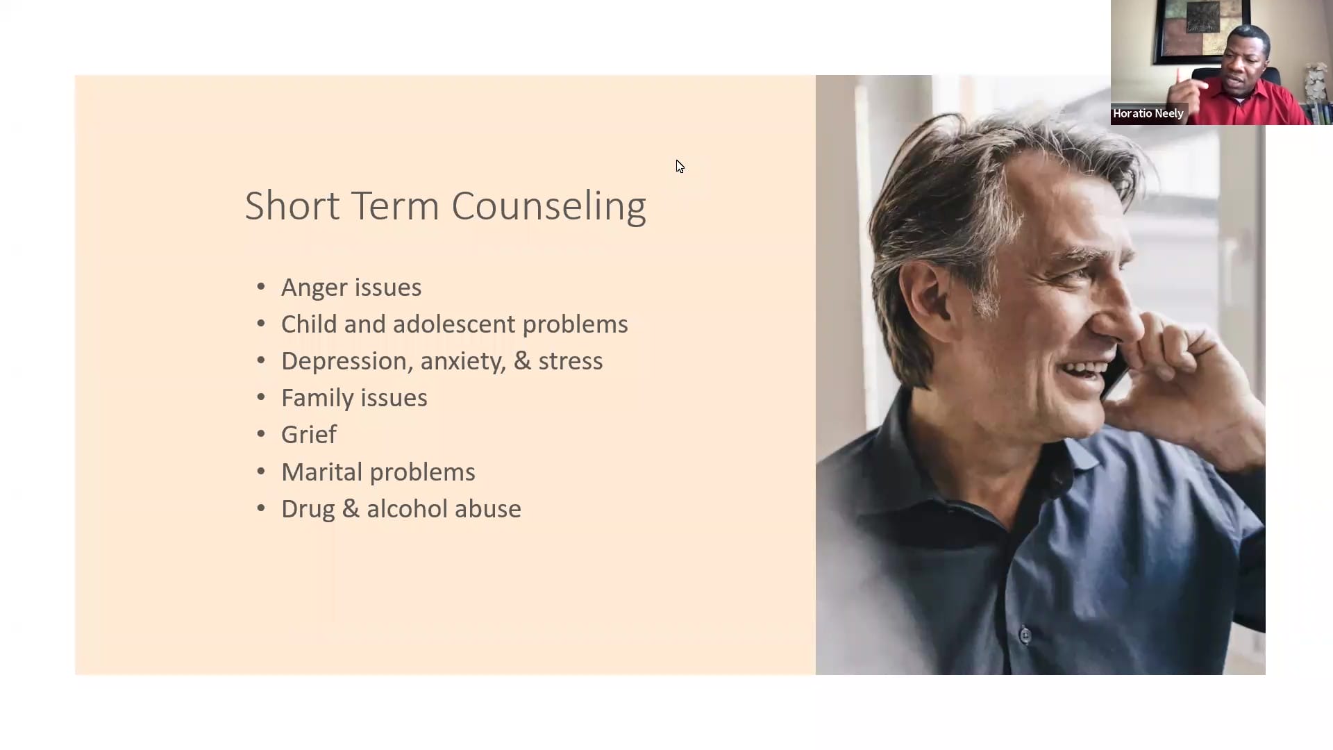 Mental Health Behind the Wheel Short Term Counseling