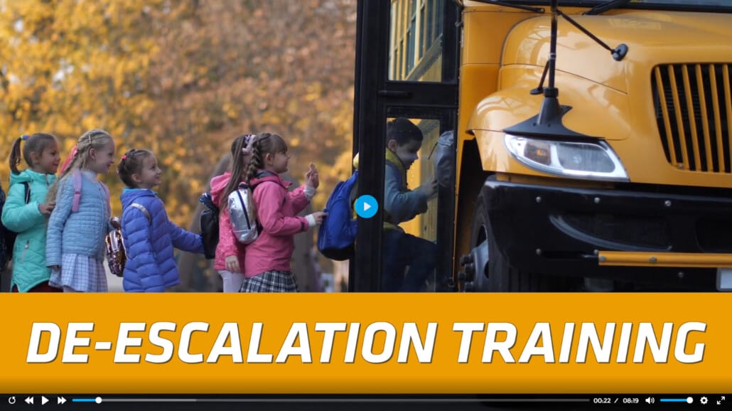 School Bus - De-escalation Training