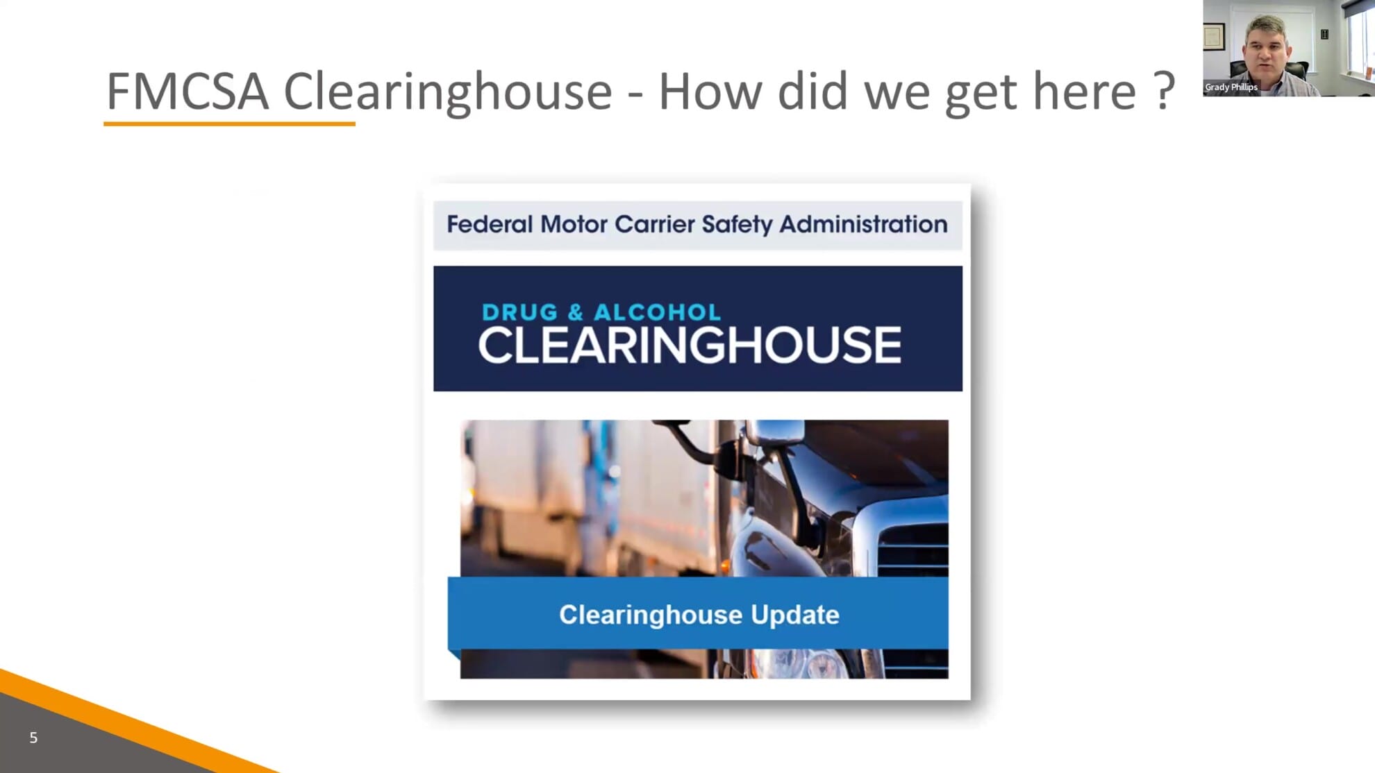 Drug Clearinghouse RTD Process FMCSA