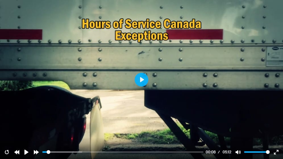 Canadian Hours of Service – Part 5 - Exceptions