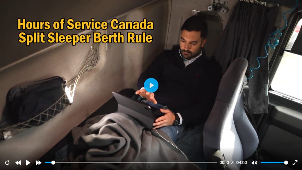 Canadian Hours of Service – Part 6 – Sleeper Berth Rule