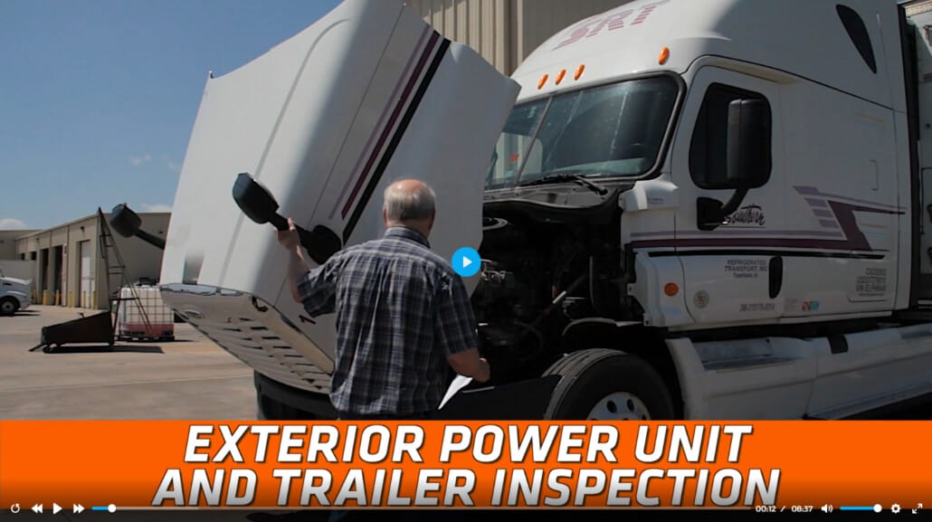Exterior Power Unit and Trailer Inspection