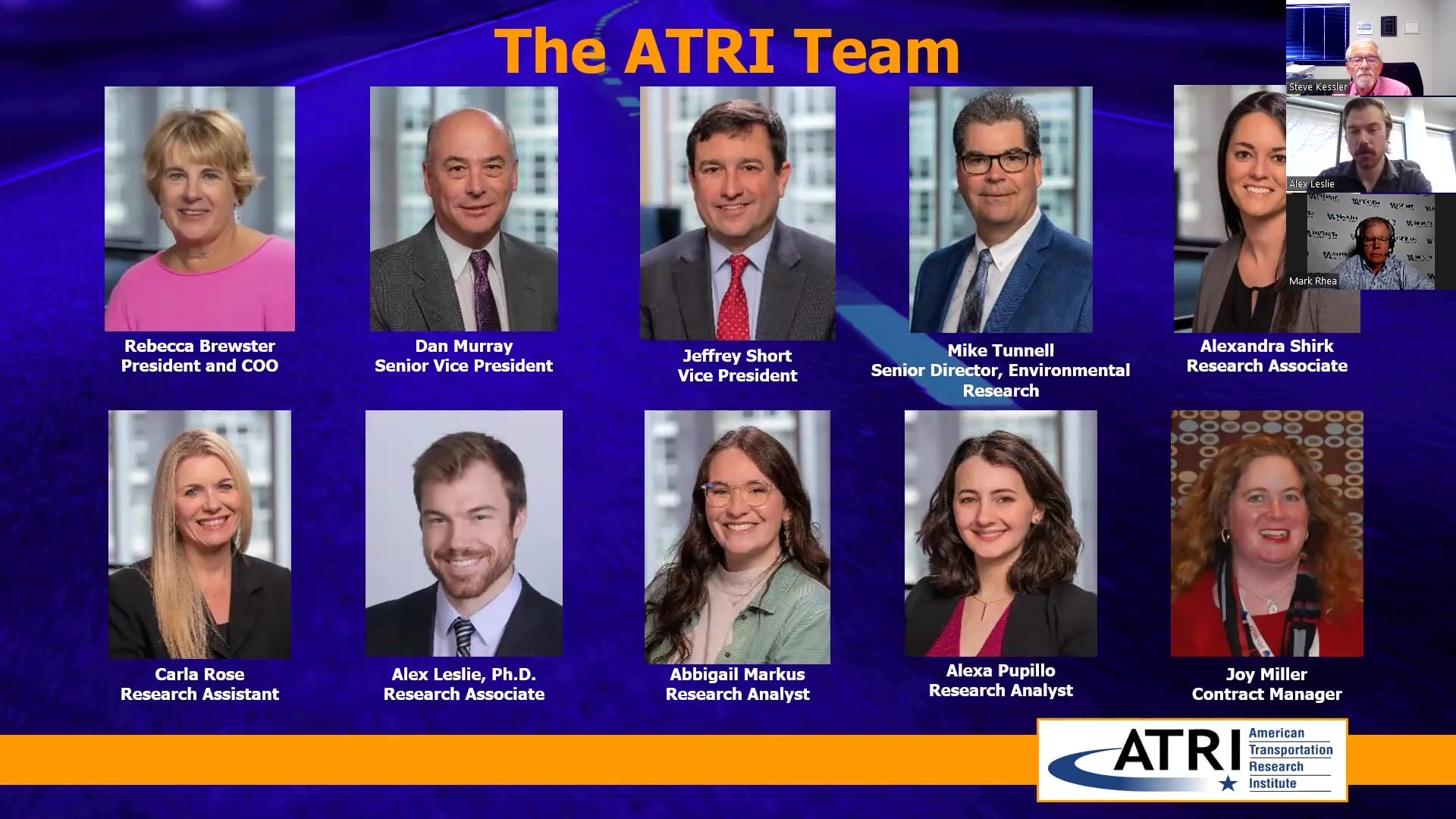 ATRI’s Research on Predatory Towing ATRI Team