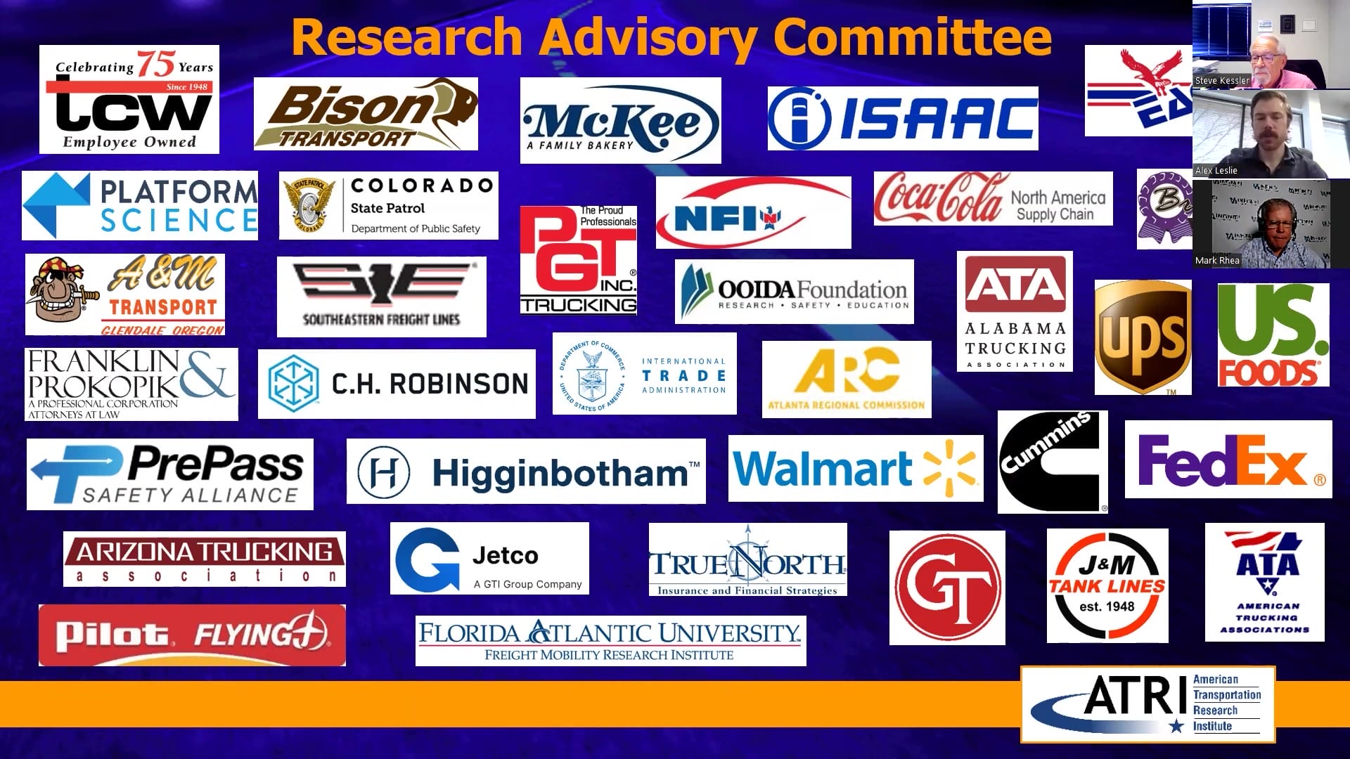 ATRI’s Research on Predatory Towing Research Advisory Committee