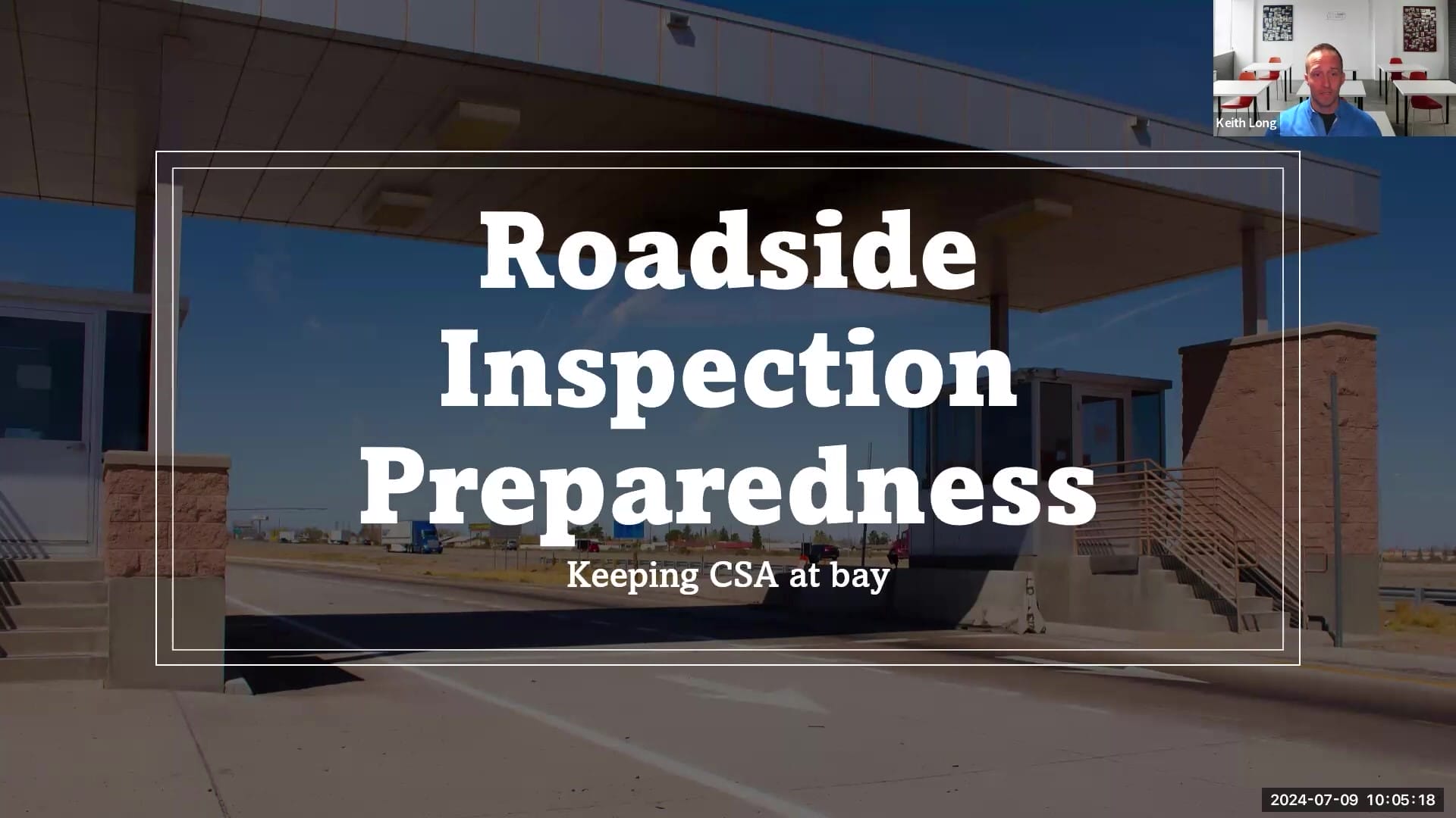 Webinar Replay Video #67: Roadside Inspection Preparedness