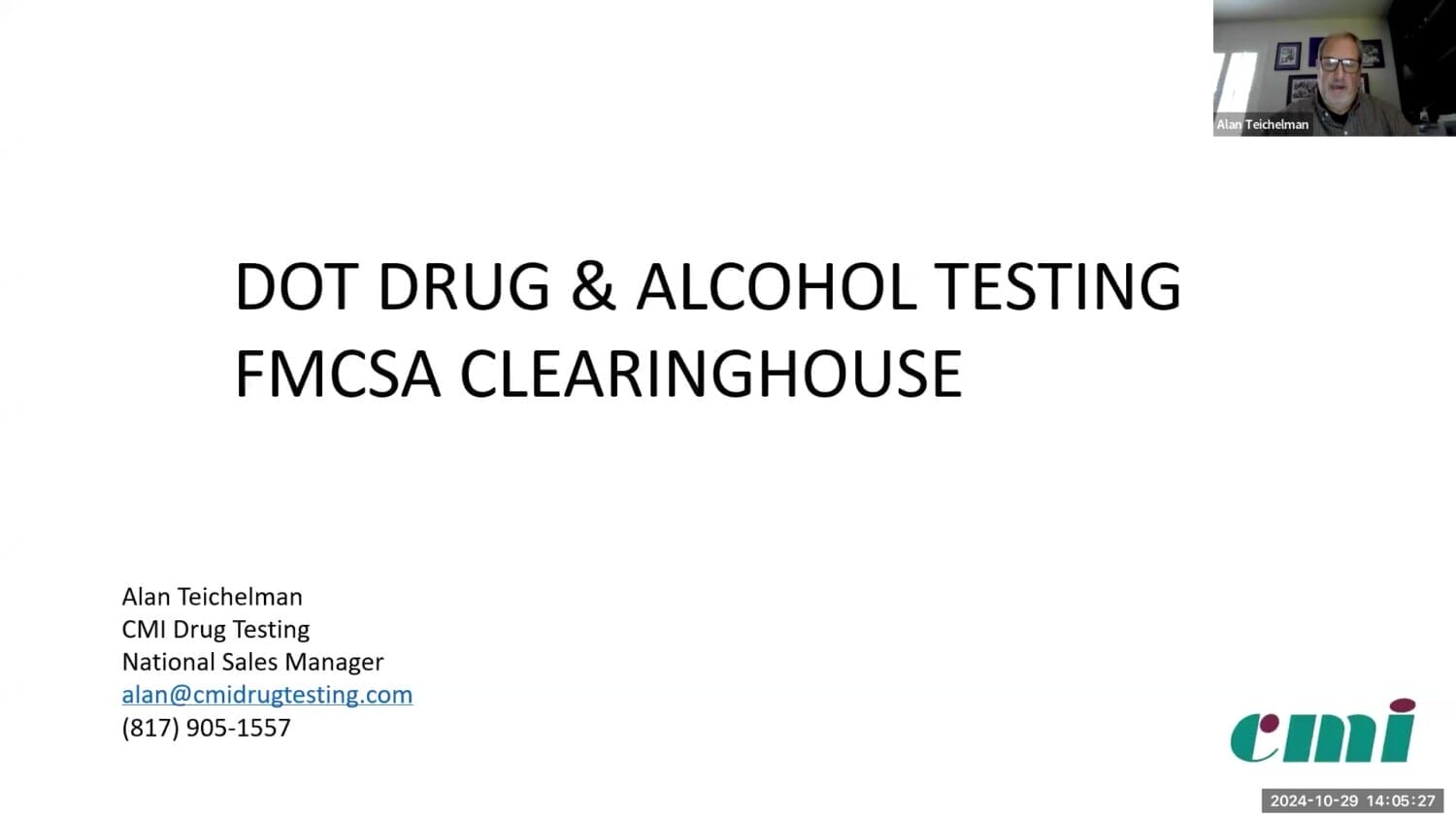 Drug Clearinghouse New Rule: Webinar Replay Video #75