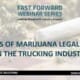 Fast Forward Expert Roundtable #50: Impacts of Marijuana Legalization on the Trucking Industry