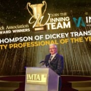 Celebrating Safety Professional of the Year Louis Thompson with Dickey Transportation