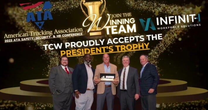 TCW Receives Highest Safety Award: Presidents Trophy at ATA Conference